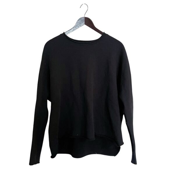 Frank & Eileen Black Anna Long Sleeve Capelet Sweatshirt Size XS - Picture 2 of 5